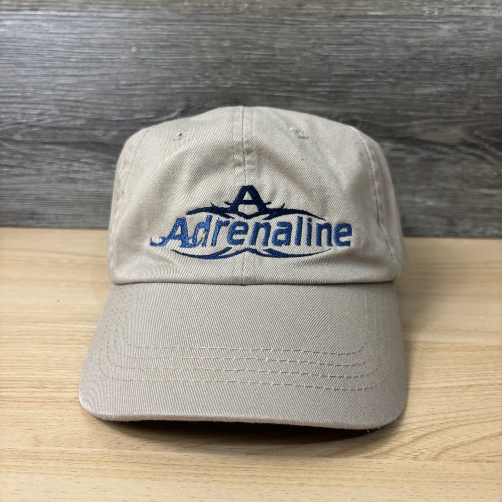 Adrenaline Hat Cap Strap Back Brown Adjustable